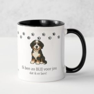 Mok – Ik ben zo BLIJ voor jou dat ik er ben! 🐾 (ZWART)