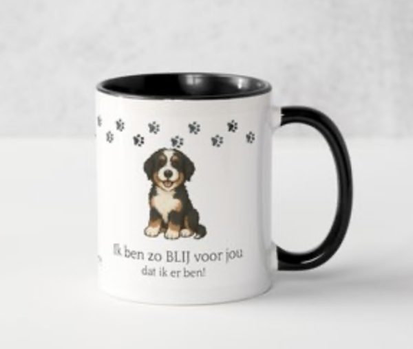 Mok – Ik ben zo BLIJ voor jou dat ik er ben! 🐾 (ZWART)