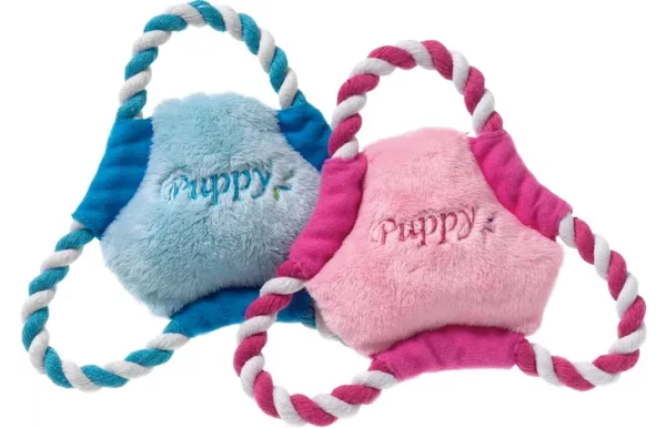 FLAMINGO Boban Pluche puppy frisbee - roze
