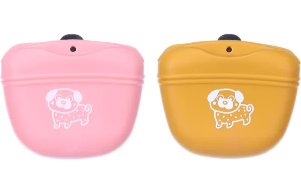 FLAMINGO Snackhouder Puppy Twix - kleur oker