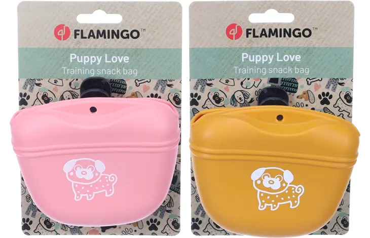 FLAMINGO Snackhouder Puppy Twix - kleur roze - Afbeelding 2