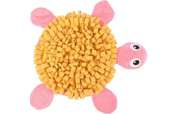 Flamingo Snuffelmat Morgano schildpad - oker/roze