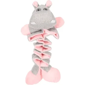 FLAMINGO Puppy Filsy nijlpaard in grijs/roze