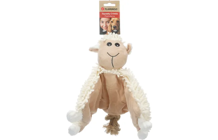 FLAMINGO Flufa schaap met touw - beige - Afbeelding 2